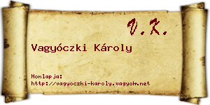 Vagyóczki Károly névjegykártya